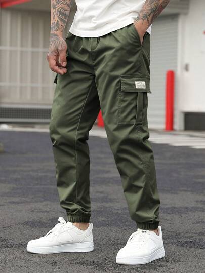Spring/Autumn New Multi-Pocket Loose Casual Cargo Pants For Men, Runs Small, Order 1 Size Up, For Fall