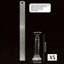 Set economico di 7 misure di fallo in gel trasparente con ventosa, pene in jelly, giocattolo erotico femminile per sesso anale, morbido masturbatore clitorideo e vaginale