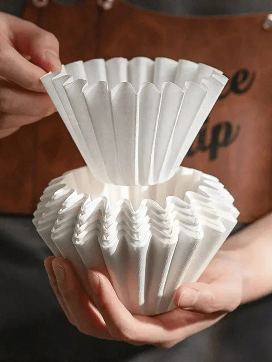 40/50/100/200Pcs Coffee Filters, Coffee Filter Paper, Cone Shaped Paper Filters Easy To Use Upgraded Design Size V02, Coffee Tea Filters For Pour Over And Drip Coffee Maker, V-Shaped Hand Brewed Coffee Filter Paper Filter Cup Uses Filter Paper Hand Brewed Coffee Filter Paper, Compatible With Pour Over Drippers Back To School