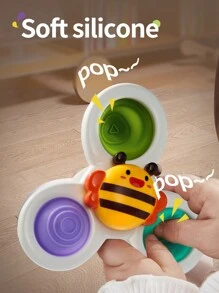 WeRein 1 Suction Cup Rotating Baby Toy 12-18 Months Old, 1-3 Years Old Baby Rotating Top Sensory Toy, Baby Teasing Dent Toy, 1-2 Year Old Boys And Girls Christmas Birthday Gift Toy Baby Toy, Toddler Toy, Sensory Toy, Toy, Christmas Halloween Thanksgiving Baby Toy, Dent, Baby Game, Baby Toy, Baby Toy