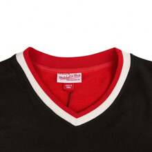 Mitchell & Ness Lifestyle Kurzarm Rippstrick-Rundhals-T-Shirt TMN13S39-BLK, unisex