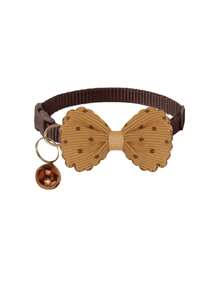 PETSIN 1pc Or 3pcs/Set Adorable Bowknot Cat & Dog Bell Collar, Suitable For Daily Use - Multicolor - View 10