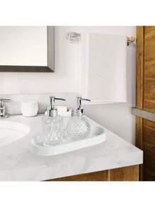 1 pièce Plateau de rangement en silicone - Plateau de rangement d'éponge pour évier de cuisine, plateau de vanité créatif sans perforation, plateau de salle de bain, plateau de rangement de bijoux, boîte de rangement, support de rangement. Cadeaux d'Halloween, de Noël et de rentrée scolaire - Multicolore - Voir 12