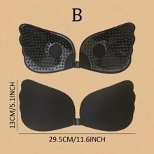 Sujetador autoadhesivo sin espalda para mujer, push-up, invisible, sin tirantes, transpirable y anti-caída, adecuado para vestidos de novia