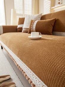 1 件多功能沙发座垫套，现代简约设计，防尘防溢雪尼尔面料，可拆卸，可机洗，保暖防褪色，宠物友好，适合卧室、办公室、客厅、L 型沙发、1/2/3/4 座