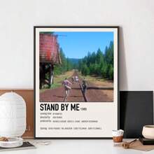 1 pieza Pintura de lienzo con póster de la película "Stand By Me", póster musical, pintura artística para pared, decoración para el hogar, pintura de pared para sala de estar, restaurante, cocina