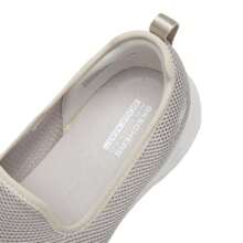 Skechers 女士 Go Walk Joy 一脚蹬运动鞋，缓震舒适，通勤休闲两相宜，124186-TPE - 灰褐色 - 查看 7