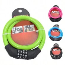 Candado de cadena para bicicleta de montaña con combinación de 4 dígitos, antirrobo de protección para bicicletas, motocicletas y vehículos eléctricos - Multicolor - Ver 1