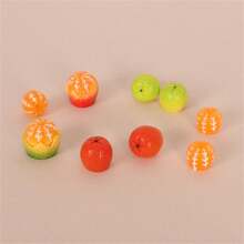 1 套逼真树脂微型橙树水果展示模型配件 - 彩色 - 查看 2