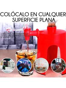Dispensador De Refresco, Despachador Refill De Bebidas Gaseosas - Rojo - Ver 6