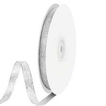 Metallic Glitter Ribbon For Gift Wrapping, Shiny Gold Glitter Ribbon,Shiny Silver Glitter Ribbon Ideal For Festival Decoration, Wedding, DIY Craft Projects - Multicolor - View 14