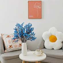 1/3/6支仿真满天星花，多枝设计，52厘米仿真满天星花束，适合DIY墙面装饰、场景布置、客厅卧室花瓶摆设、婚礼、派对、桌面装饰。秋冬季落叶缤纷，可用于房间、家居、厨房、婚礼、餐桌、中心装饰、办公室、花园、户外装饰，是生日、毕业典礼及其他场合的理想礼物。