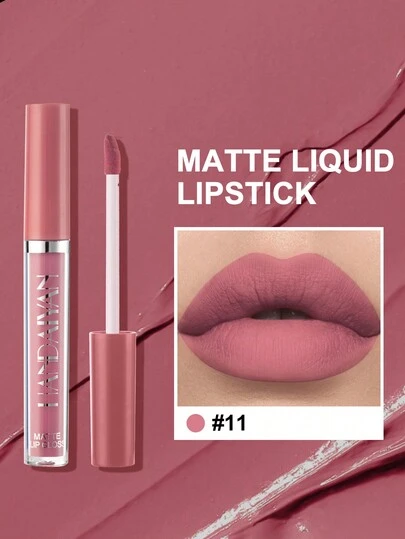HANDAIYAN Son lì Matte Charm, lâu trôi, chống thấm nước, dưỡng ẩm, không bết dính, độ lên màu cao, làm mờ nếp nhăn môi, son tint dạng lỏng, trang điểm cho tiệc tùng, hàng ngày, Halloween, Giáng sinh, Thu/Đông, món quà tuyệt vời cho sinh nhật, Ngày Valentine, Ngày của Mẹ, lý tưởng cho thời trang Y2K, phù hợp cho các lễ hội.
