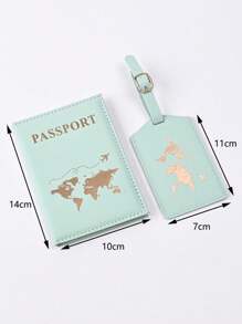 4/2/1pc Couple Travel Passport Holder, Imitation Leather Passport Wallet, Passport Cover, Suitable For Honeymoon Travel, Pu Leather Passport Holder, Passport Cover, Passport Wallet, Passport Card Holder Lightweight And Stylish Flight Travel Accessories, Suitable For Women Or Men Taking Business Travel, Student Travel - Multicolor - View 10