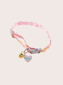 1 chiếc vòng cổ thủ công có thể điều chỉnh cho thú cưng với hoa ren nhiều màu sắc và chuông leng keng, phụ kiện vải lanh quyến rũ cho mèo và chó nhỏ, vòng cổ cho chó, đồ dùng cho thú cưng - Nhiều màu - Xem 11