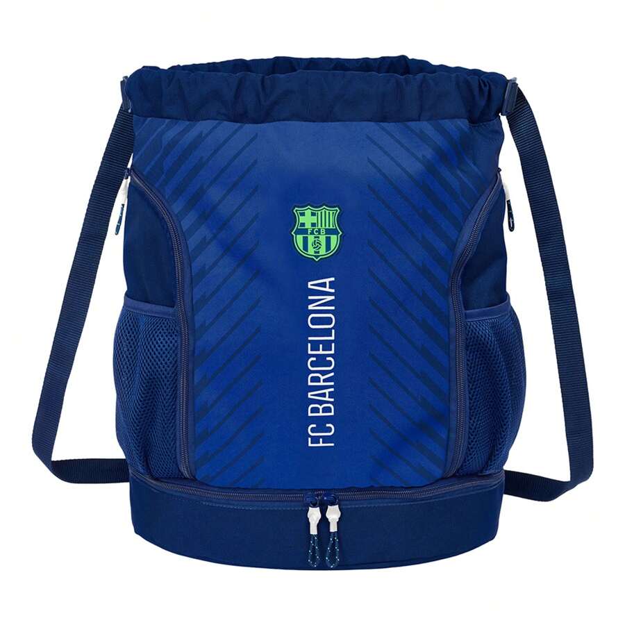 FC Barcelona Backpack Bag F.C. Barcelona Navy Blue Large Spacious Compartment And Secure Drawstring Closure | Backpack Bag F.C. Barcelona Navy Blue Reinforced Stitching And Official License - Multicolor - View 1