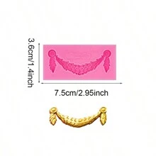 Embossed Lace Mold Fondant Silicone Mold Baroque Style Mold 3D Engraving Decoration Cup Cake Decoration Tools Resin Mold - Multicolor - View 7