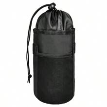 Bolsa aislada porta botellas de agua para bicicleta, Portavasos de bebida para bicicleta, Soporte para botella de agua tipo correa para cuadro de bicicleta sin tornillos, Bolsa de almacenamiento para teléfono móvil de bicicleta con correa para el hombro, Adecuado para viajes y trayectos