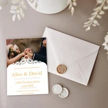 Personalized Acrylic Wedding Invitations, Customized Picture Text Invitations, Birthday Invitations, Wedding Cards, Bridal Shower Gifts, Event Invitations, Groomsmen Gifts, Wedding Items, Bridesmaid Gifts - Transparent - View 10
