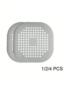 1/2/4 pieza(s) Desagüe de piso de silicona con ventosa, almohadilla de drenaje de piso, filtro de cabello antiatascamiento para cocina y baño, tapón desodorizante de cocina, colador de fregadero cuadrado, fácil de instalar y limpiar - apto para cocina, baño y inodoro