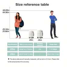 Multifunctional Luggage, Durable Luggage, Hard Shell Boarding Case With Front Pocket, USB Charging Port, Telescopic Trolley, Durable Universal Wheels, TSA Combination Lock, Cup Holder, Hooks, ABS+PC Rugged Multifunctional Suitcase 1 Piece 20/26 Inch - Pink - View 10