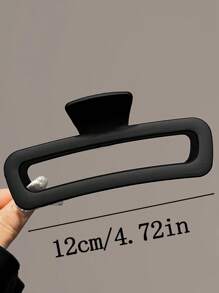 3 cái/1 cái kẹp tóc nhựa mờ vuông 12cm/4.72in màu nâu & đen, phụ kiện tóc tối giản thanh lịch cho kiểu tóc hàng ngày, rửa mặt, trang điểm, phối đồ, kẹp tóc mùa hè, ghim tóc, kẹp tóc càng cua cho nữ đi du lịch - Nhiều màu - Xem 3