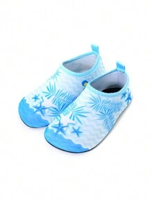 Zapatos de agua elegantes para niños, diseño adorable de estrella de mar en azul claro, antideslizantes, de secado rápido, fáciles de llevar para parques acuáticos, playas y jardines - Celeste - Ver 7