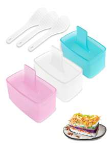 1pc/3pcs/4pcs Musubi Mold,Rice Spoon,Musubi Maker Press,Musubi Maker Press Mold, Onigiri Mold Sushi Rice Maker, Musubi Luncheon Meat Rice Rice Ball Mold,Musubi Press Mold,Non-Stick Onigiri Mold Maker Sushi Press Mold For Musubi Home DIY,Lunch Bento,DIY Sushi Making Mold,Suitable For You To Make Musubi, Sushi, Onigiri, Sushi Rice Cake And More,Kitchen Tool - Multicolor - View 10