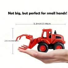 Construction Toy Vehicles Suitable For 3+ Year Old Boys & Girls, Friction Powered Engineering Truck Toys, Includes Truck, Excavator, Bulldozer, Roller,Truck,Toy Trucks,Excavator,Back To School - Multicolor - View 3