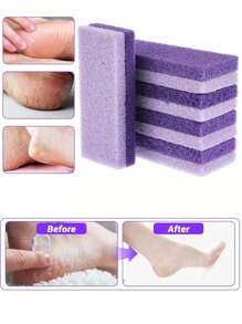 Exfoliate Feet Pedicure Handle Pumice Stone Scraper Foot File Dead Hard Rough Dry Skin Scrub Callus Remover Manual Cracked Heels