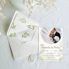 Personalized Acrylic Wedding Invitations, Customized Picture Text Invitations, Birthday Invitations, Wedding Cards, Bridal Shower Gifts, Event Invitations, Groomsmen Gifts, Wedding Items, Bridesmaid Gifts - Transparent - View 8