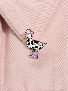 1pc Creative Cartoon Duck Decorative Brooch Pin, Suitable For Backpacks, Clothes, Hats, Accessories, Great Gift For Friends