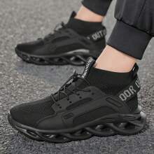 Men's Casual Fashion Sporty Hiking Shoes, Height Increasing Non-Slip Slip-On Sneakers