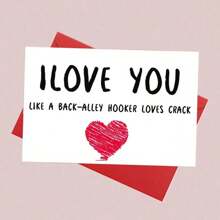 1pc Funny Greeting Card, Joke Card, Love Note, Hilarious Card For Her, 5*7in With Envelope, Sincere Wordings, Entertaining Birthday Card, Prank Gift For Family, Wife, Girlfriend, Coworker, Mom, Lover, Boyfriend, With Heartfelt Message