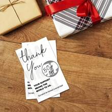 50 Stück Rubbelkarten, leere Danke-Geschenkgutscheine, perfekt für kleine Unternehmen, Restaurants, Spas, Schönheitssalons, Salons, Geburtstage, Urlaubsgeschenke, Hochzeits-Brautspiele und allgemeine Feierlichkeiten - Verschiedenfarbig - Übersicht 7