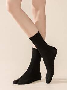 3 Pairs Fashion Unisex Fiber Toe Split Tabi Socks With Open-Toe Sandals