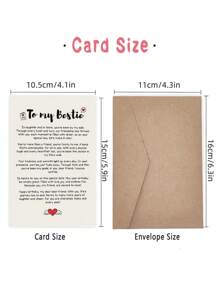 Tarjeta de felicitación de cumpleaños de alta calidad - 1 pieza con mensaje conmovedor para el/la mejor amigo(a) - con sobre, poesía reflexiva y diseño de amor con alas