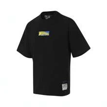 Mitchell & Ness 2024 Mitchell & Ness Golden State Warriors Lifestyle Short Sleeve Knit Collar T-Shirt TMNJYSST23023BOX-BLACK