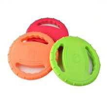 1 szt. antypoślizgowy latający dysk dla psa - silikonowa zabawka dla psa, która nie gryzie, interaktywne, zabawne akcesoria dla psów do szkolenia szczeniąt, zabawki do gryzienia, puzzle dla zwierząt - Wielokolorowe - Zobacz 6