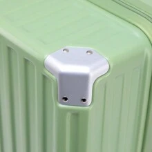 Trolley Suitcase, Heavy Duty & Durable, Shock-Resistant Travel Luggage, Large Capacity Password Lock Box Bag For School School Accessories School Stuff - Green - View 3