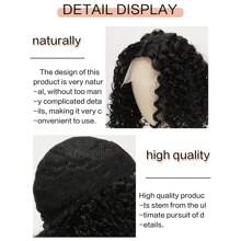 13*4*1 Inch Pre-Plucked Lace Front Curly Wig, 16 Inch, Synthetic Fiber Hair Suitable For Women, Heat Resistant And Soft