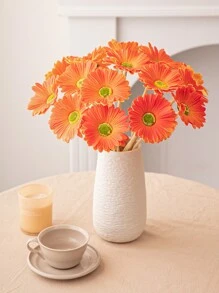 3 件/套人造非洲菊、百合、花朵、向日葵花束,配 45 厘米黄丝带,37 厘米/14.57 英寸,PU 材料,适用于春季装饰、派对、野餐、宿舍、办公室、节日和生日派对、家庭、酒店、餐厅、卧室、婚礼装饰