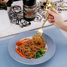 Belifou 24 Piece Cutlery Set Knives Forks Coffee Spoons Cutlery Set For 6 People - 金色 - 查看 3