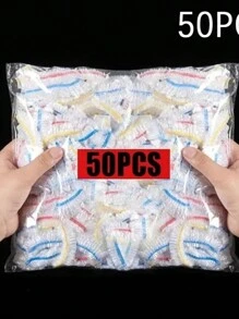 50/100/200/300/400/500入 彩色一次性食品蓋水果保鮮塑膠袋 透明塑膠袋 彩色保鮮膜 經濟組 彩色一次性食品蓋 塑膠保鮮膜 PE保鮮膜袋 廚房儲存一次性 - 彩色 - 查看 15