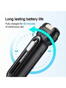 电动足部老茧去除器，可充电便携式电子足部锉刀修脚工具，电动老茧去除套装，专业足部护理，适用于死皮、硬裂干性皮肤，是理想的礼物，足部按摩器 - 黑色 - 查看 4