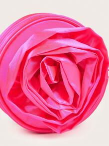 1pc Girls Rose Flower Mini Round Shoulder Crossbody Bag, Suitable For Daily Outing & Party - Crossbody Bags - View 6