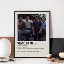 1 pieza Pintura de lienzo con póster de la película "Stand By Me", póster musical, pintura artística para pared, decoración para el hogar, pintura de pared para sala de estar, restaurante, cocina