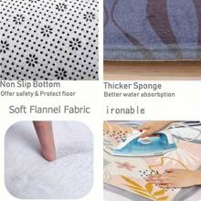 Cozy Ocean Beach Starfish And Seashell Pattern Flannel Rug – Washable, Non-Slip Living Room, Bedroom, Kitchen, Hallway, And More – Durable Polyester, Multiple Sizes Available - 彩色 - 查看 9