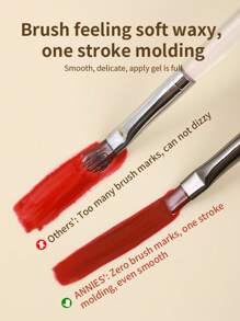 annies 9件套美甲刷套装，包含圆形和扁平形状的刷子，适用于凝胶美甲、渐变美甲和海绵美甲。 - 彩色 - 查看 7