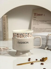 1 Stück einzigartiger Keramikbecher, geeignet für Büro, Zuhause, Restaurant, Kaffeetasse, Teetasse